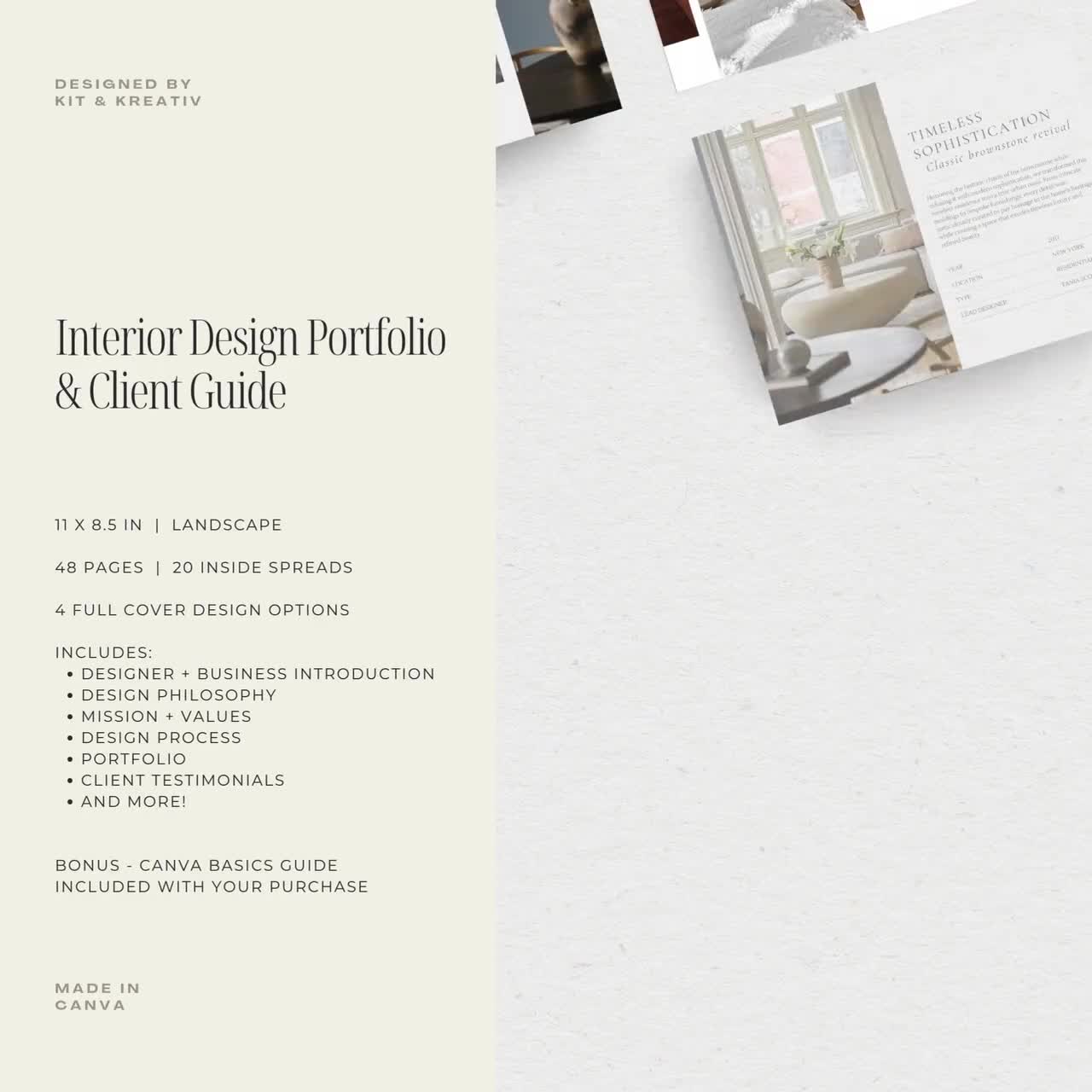 25 Beautiful Cover Page For Interior Design Portfolio