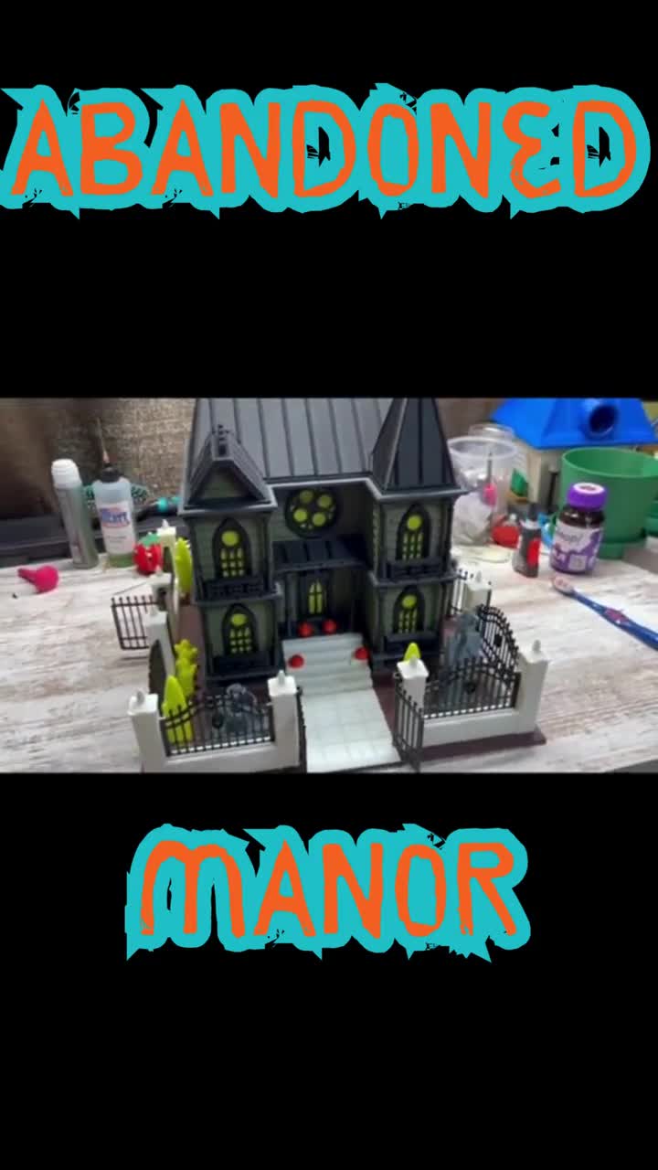 廃墟となった屋敷のジオラマ | 1:64スケール | ベテラン製