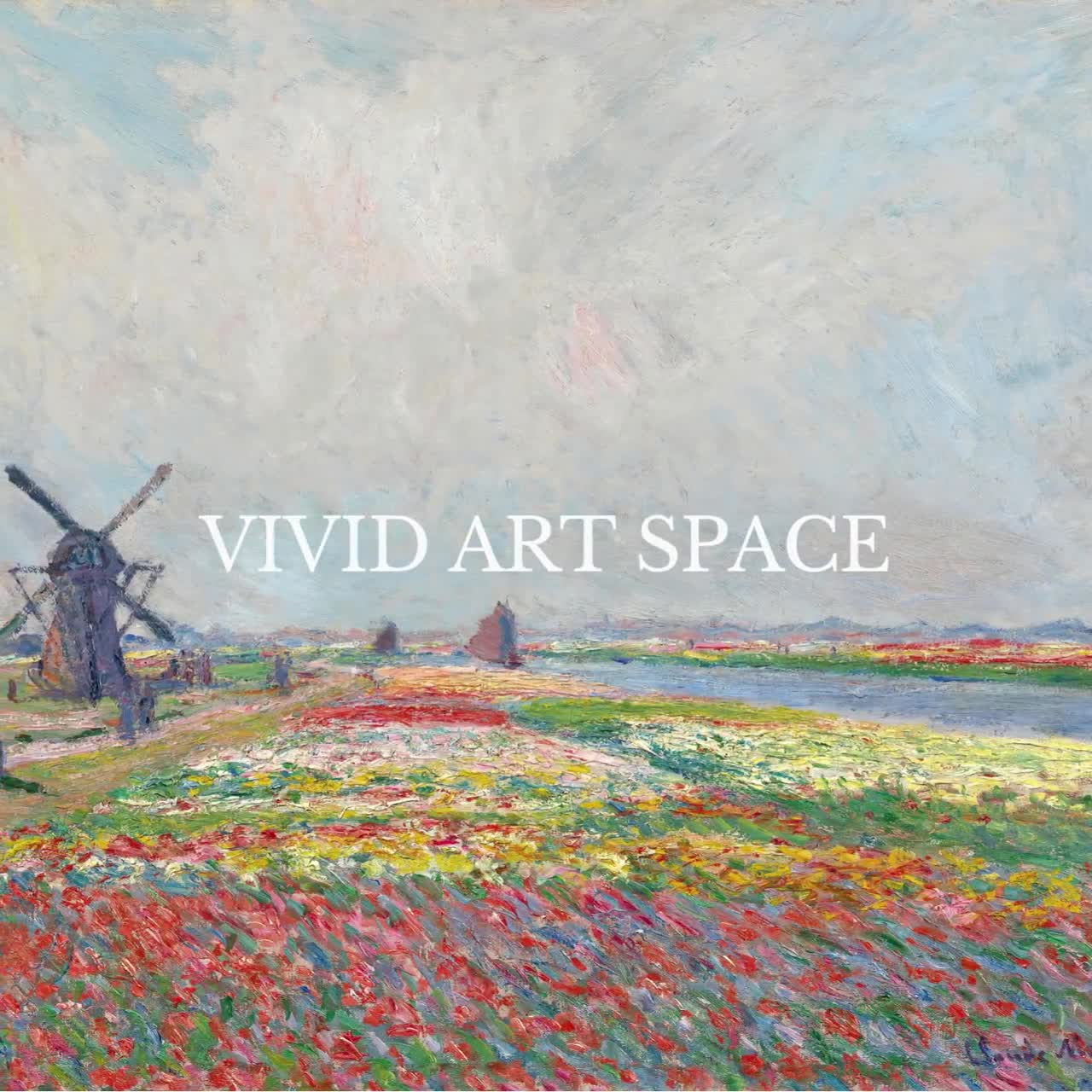 クロード・モネ『ハーグ近郊のチューリップ畑』 1886年 50x40cm 複製