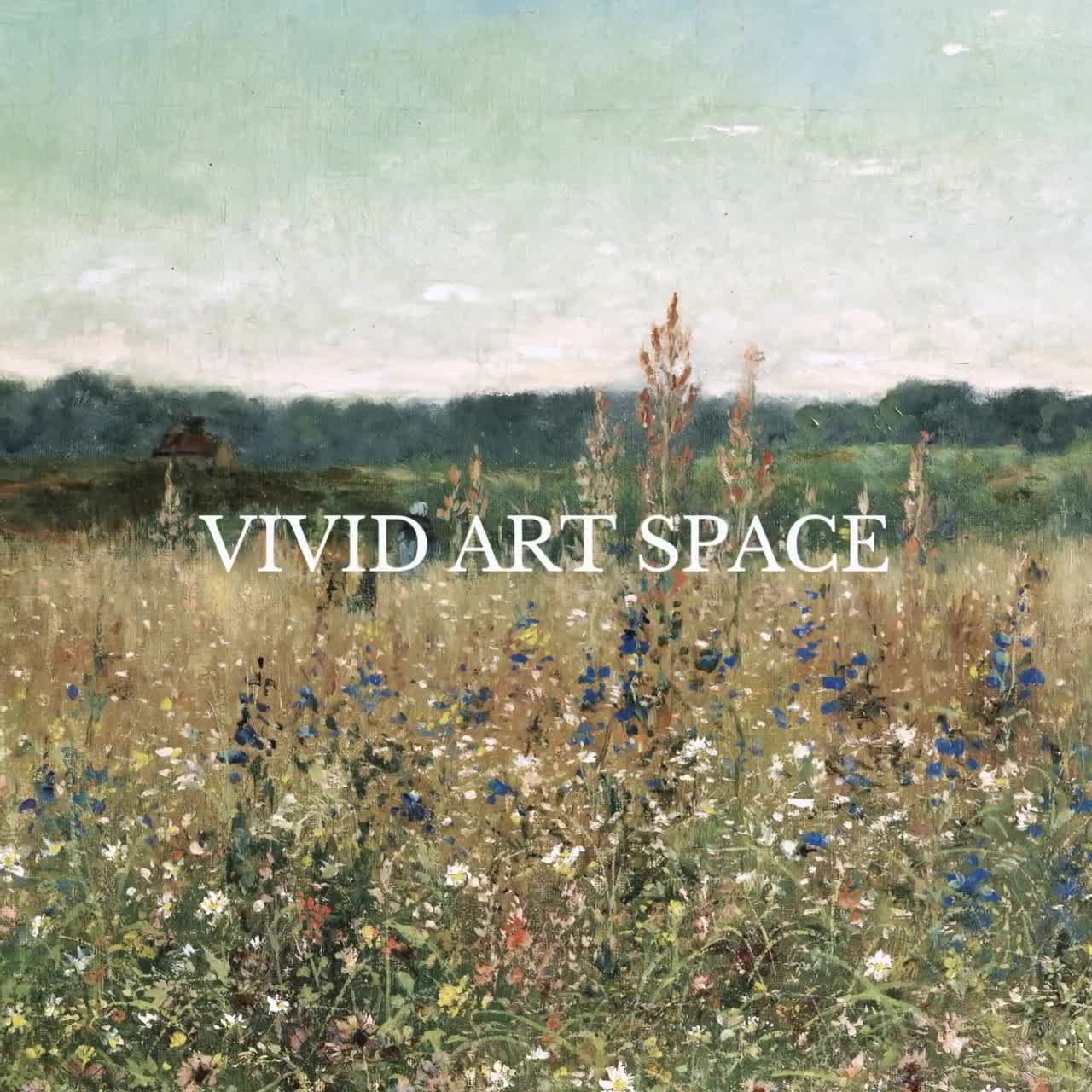 Meadow Wildflowers Painting | Vintage Landscape Print | Farmhouse Wall  Decor | Vintage Art Print | Printable Wall Art | Digital Download, image size:1280x1280