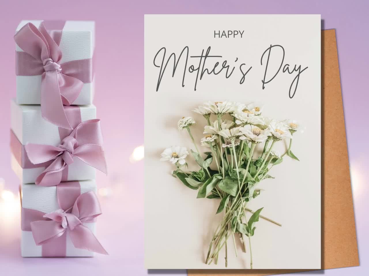 Mothers Day Cards - Personalised Handmade Mothers Day CardsPink & Posh