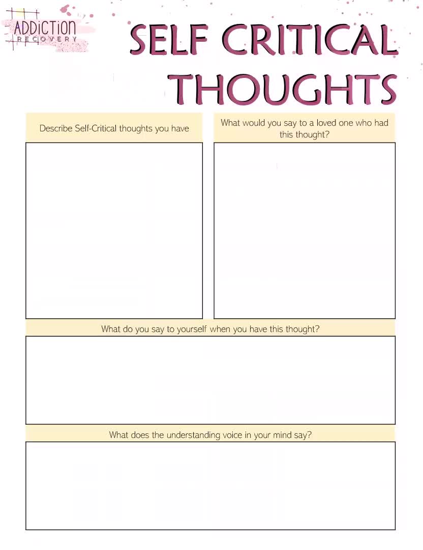 Addiction Recovery Worksheets Sobriety Planner Mental Health - Etsy