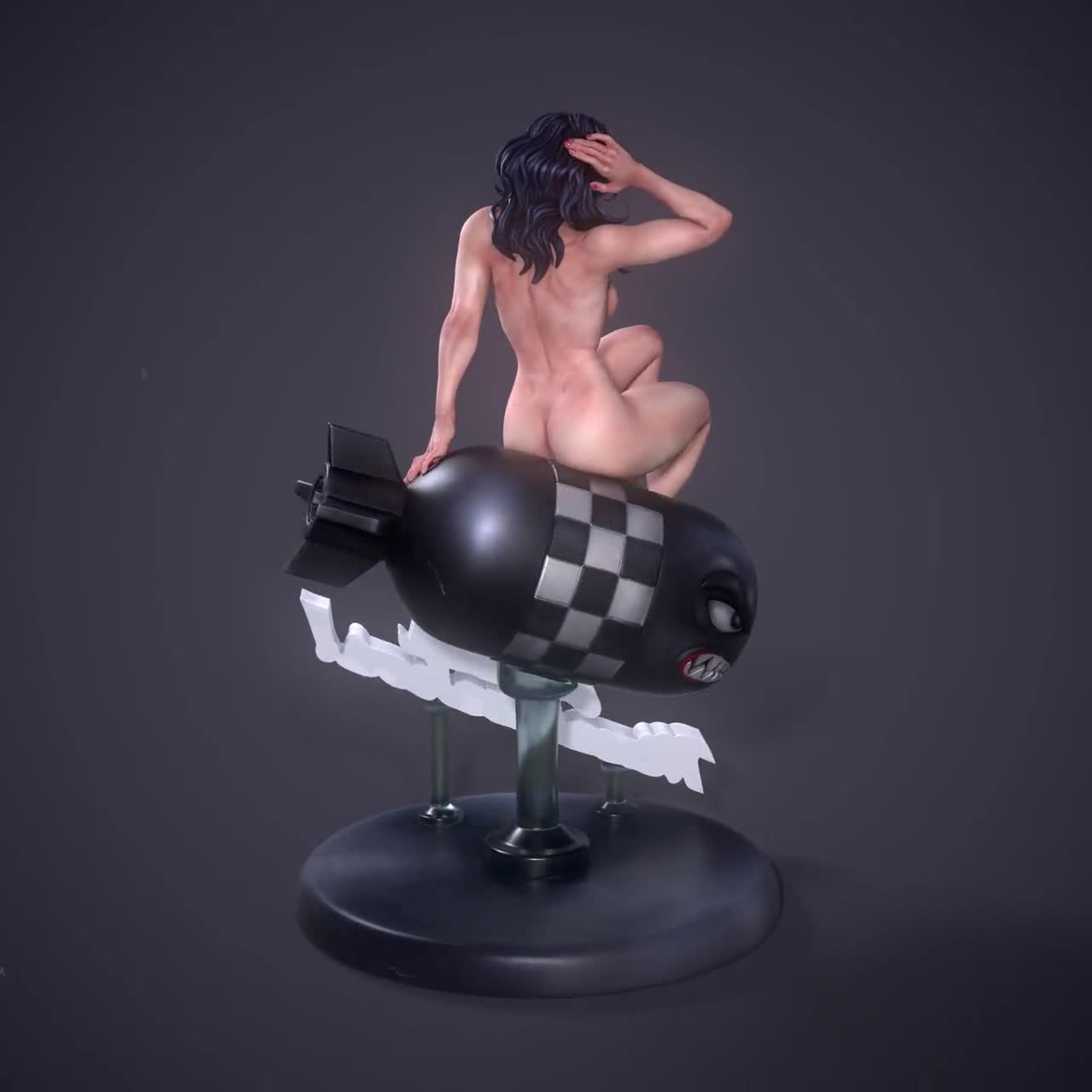 NSFW, ADULT* Bettie Page Pin-up | Sexy Classic Pin-up Miniature | Ronin  Arts Workshop