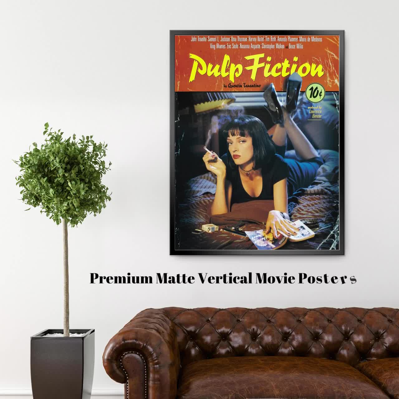 Pulp Fiction - Framed Movie Poster (Regular Style - Uma Thurman On Bed)