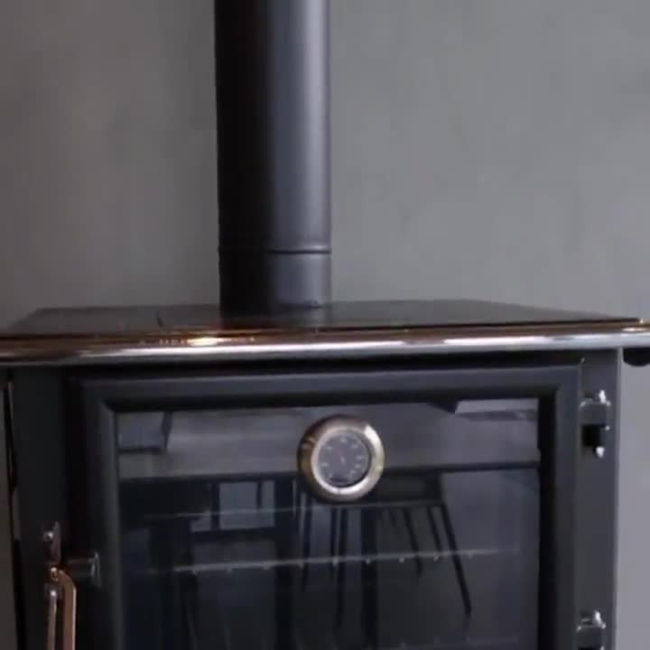 Multifunctional Wood Burning Cast Iron Stove With Oven & Stovetop