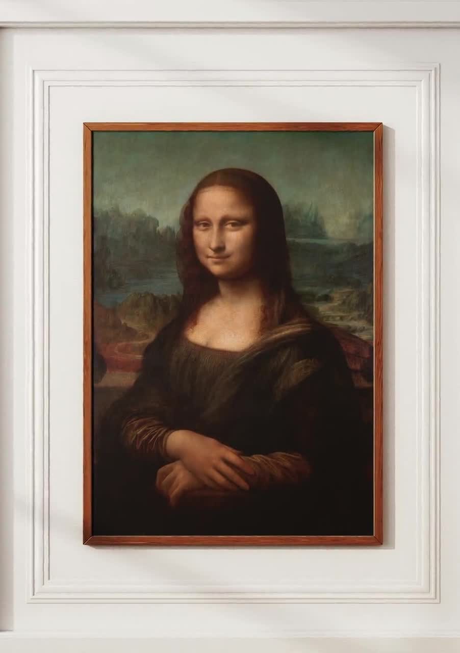 レオナルド・ダ・ヴィンチ作 モナ・リザ ポスター、ルネサンス肖像画