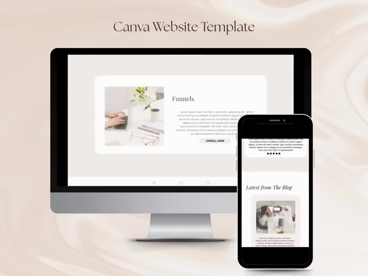 Coaching Sales Page Template Website Canva Aesthetic Website Template Portfolio Landing Page For Coaches Digital Marketers VA Course Creator video poster