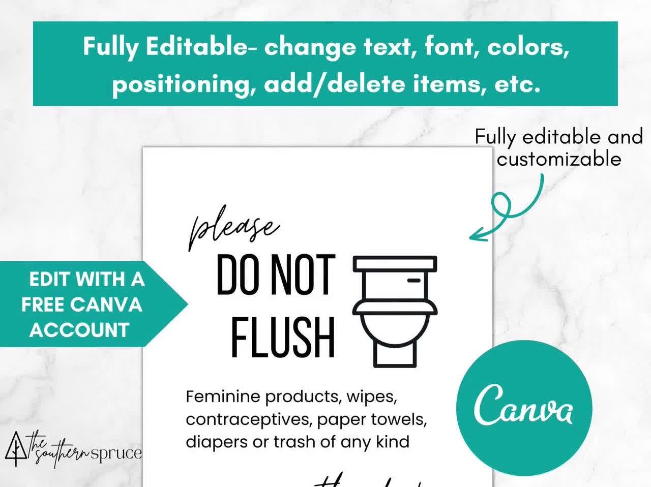 Airbnb Bathroom Sign Bundle, Editable Airbnb Template Signs, Airbnb House  Rules, Do Not Flush, Makeup Sign, VRBO Vacation Rental Host Signs