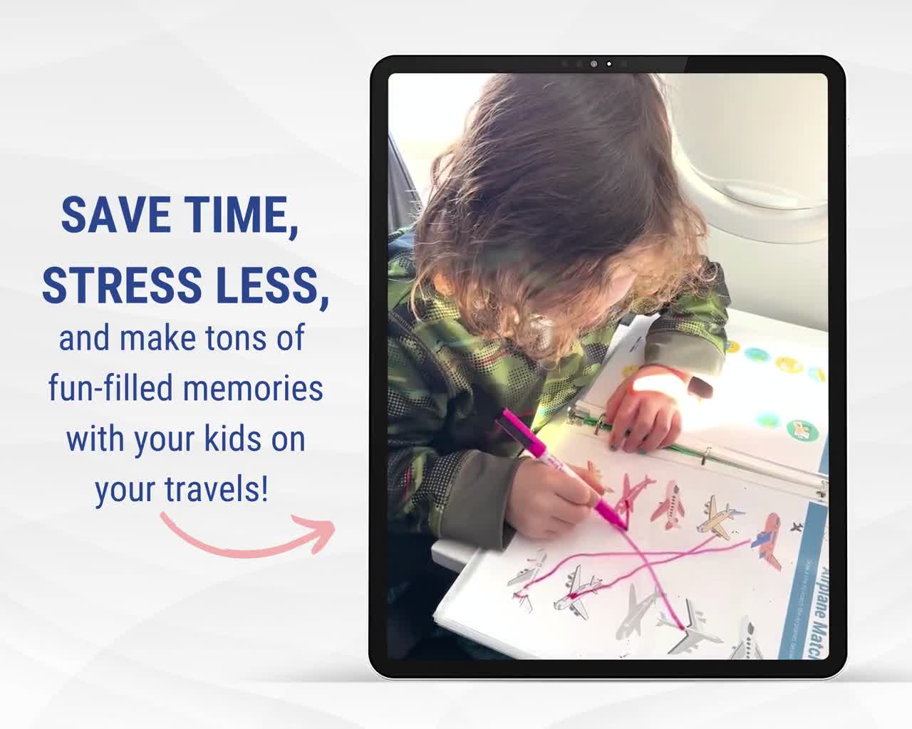 Preschool Travel Printable, Airplane Activities Printable, Travel Games  Printable, Printable Travel Activities, Airplane Travel Kids 