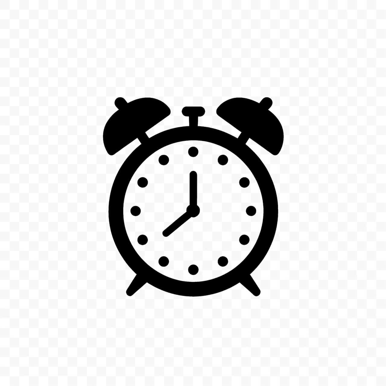 Alarm Clock SVG Bundle, Clock Icon Clipart, 15 Alarm Clock Cut Files for  Cricut, PNG and SVG, Vector Image Cut Files, Printable, image size:1280x1280