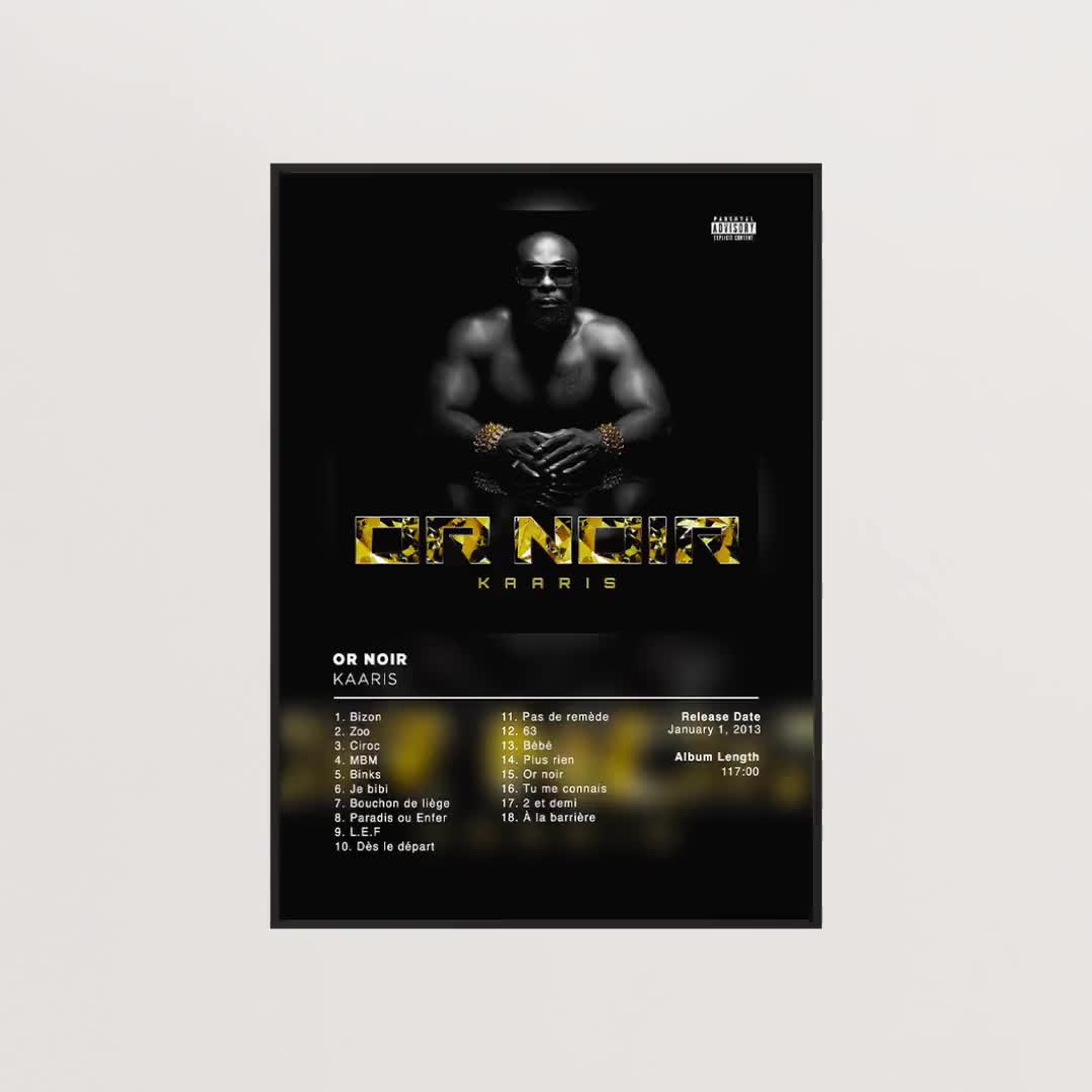 Album Poster NBOW by BB Jacques, Rap Posters, Album Cover, Album Wall Art,  Custom Album Poster, Rapper Poster, French Rap 
