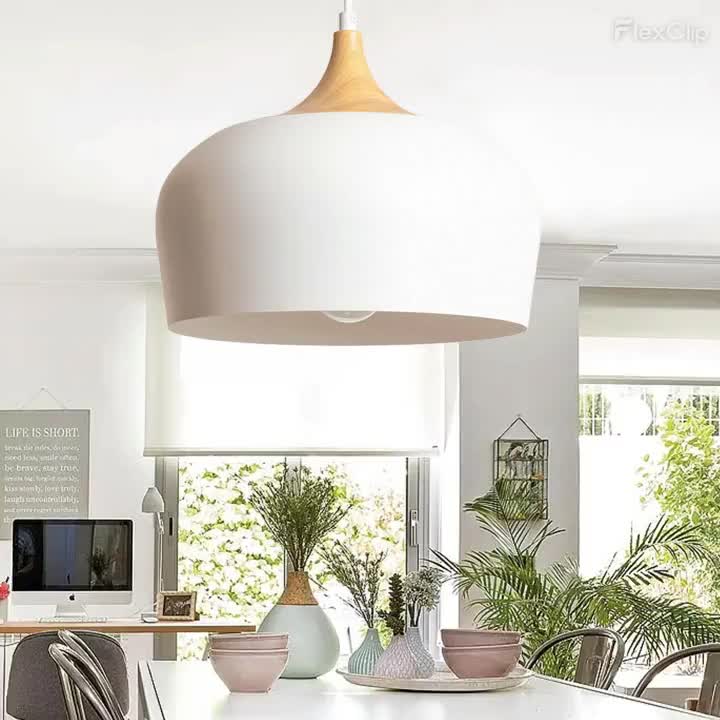 Wood Modern Minimalist LED Ceiling Lamp Perfect For Bedroom