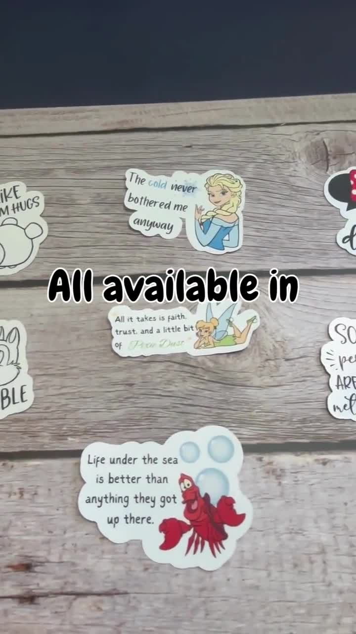 Talk Disney To Me Sticker – Minnie Mouse Ears, Water Bottle Decal video poster