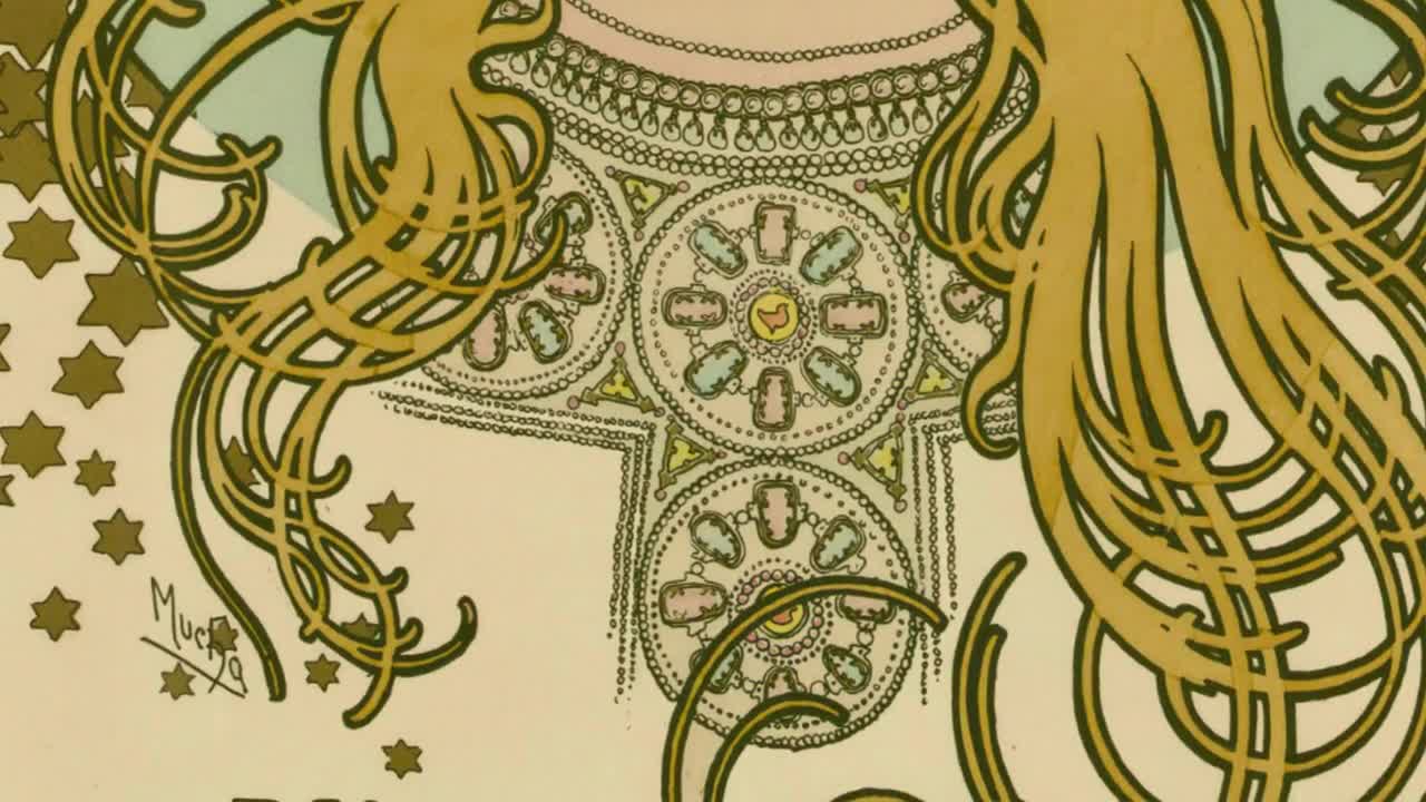 アルフォンス・ミュシャ サラ・ベルナール ポスター: ヴィンテージ