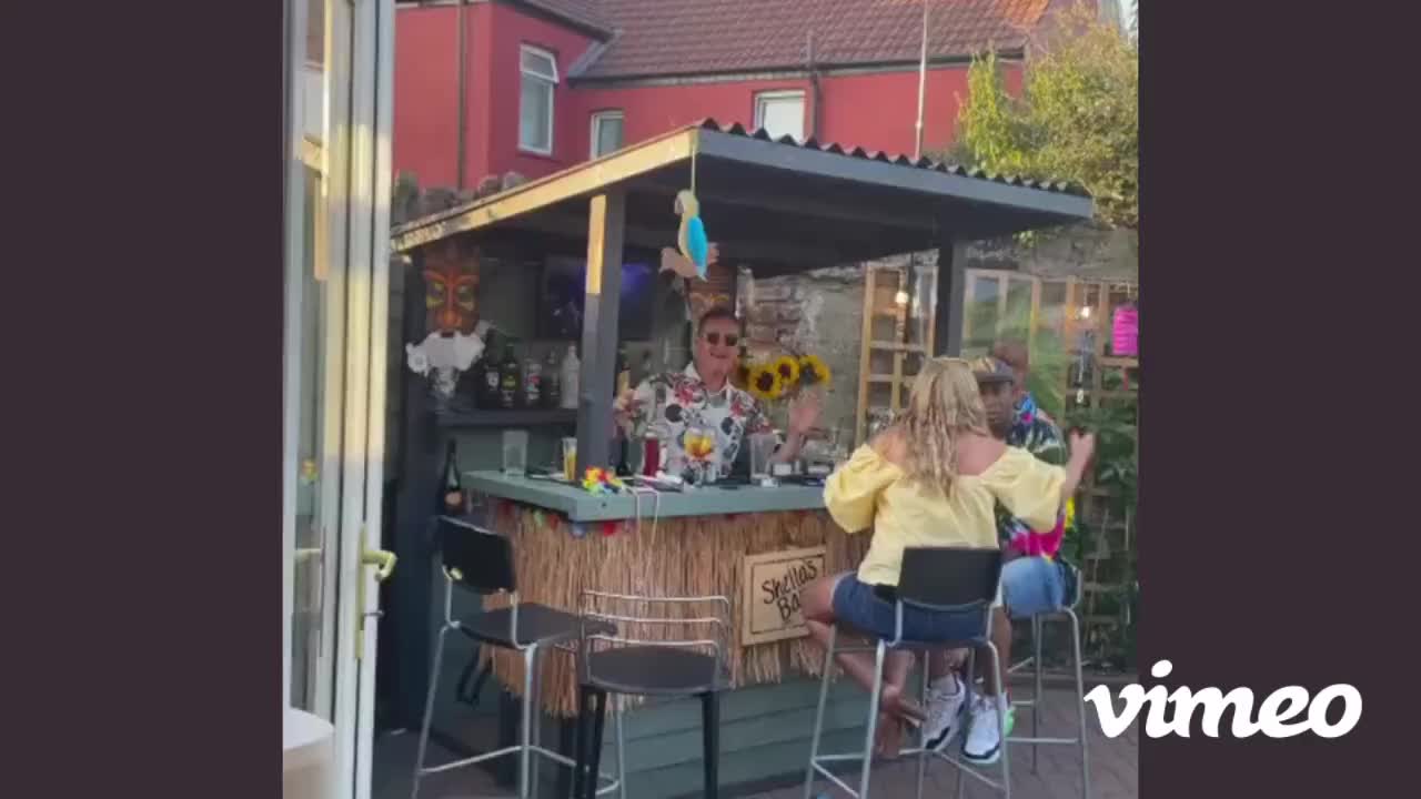 Garden Bar Outdoor Bar Treated Wood Tiki Bar DIY Kit -  Sweden