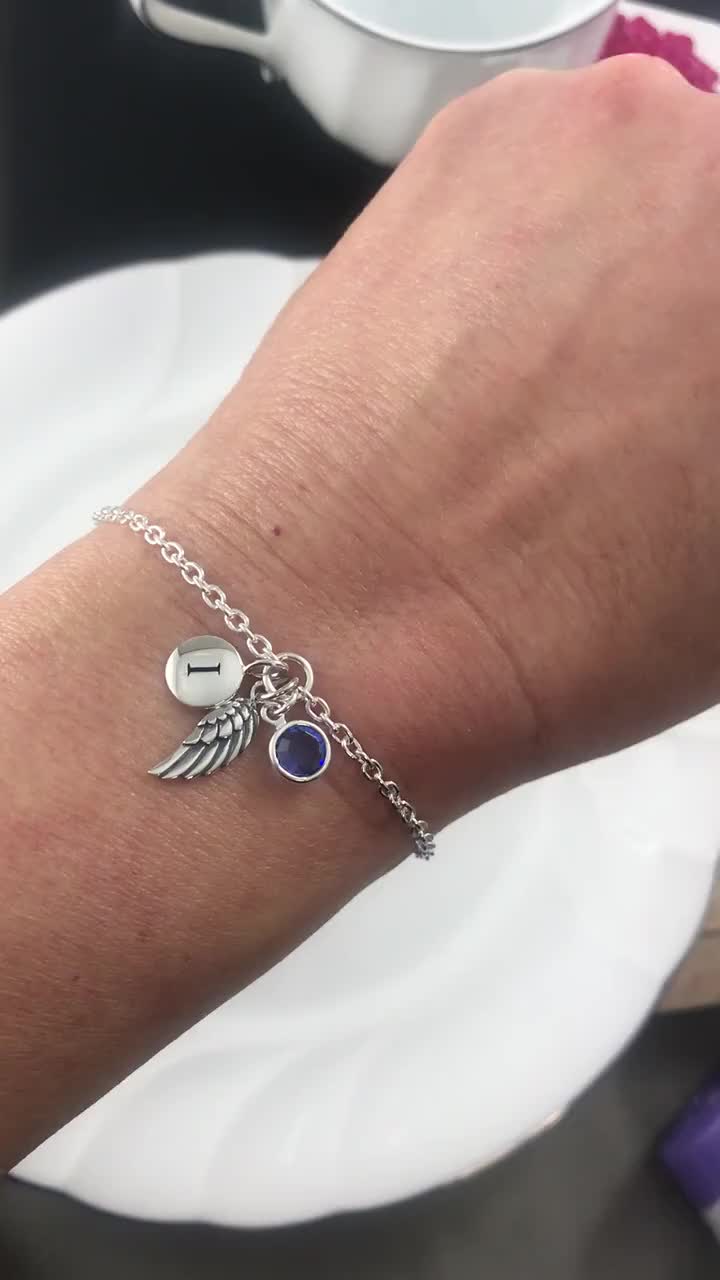 Angel Wings Charm Bracelet Sterling Silver | Silver Willow Jewellery