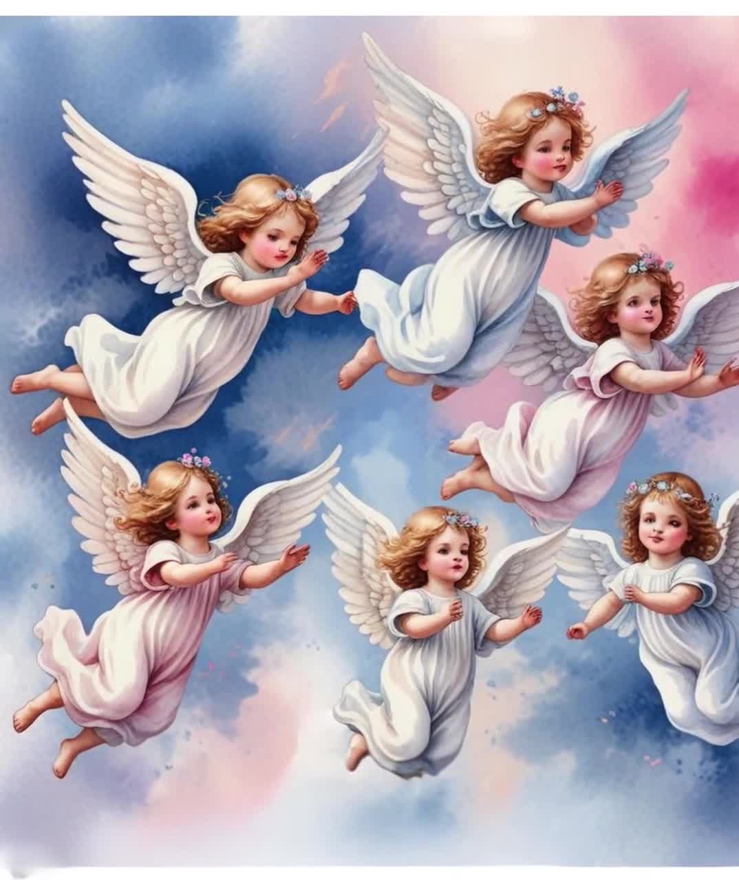 Manta polar Sherpa Angel, acogedora y afelpada (127 x 152 cm) video poster