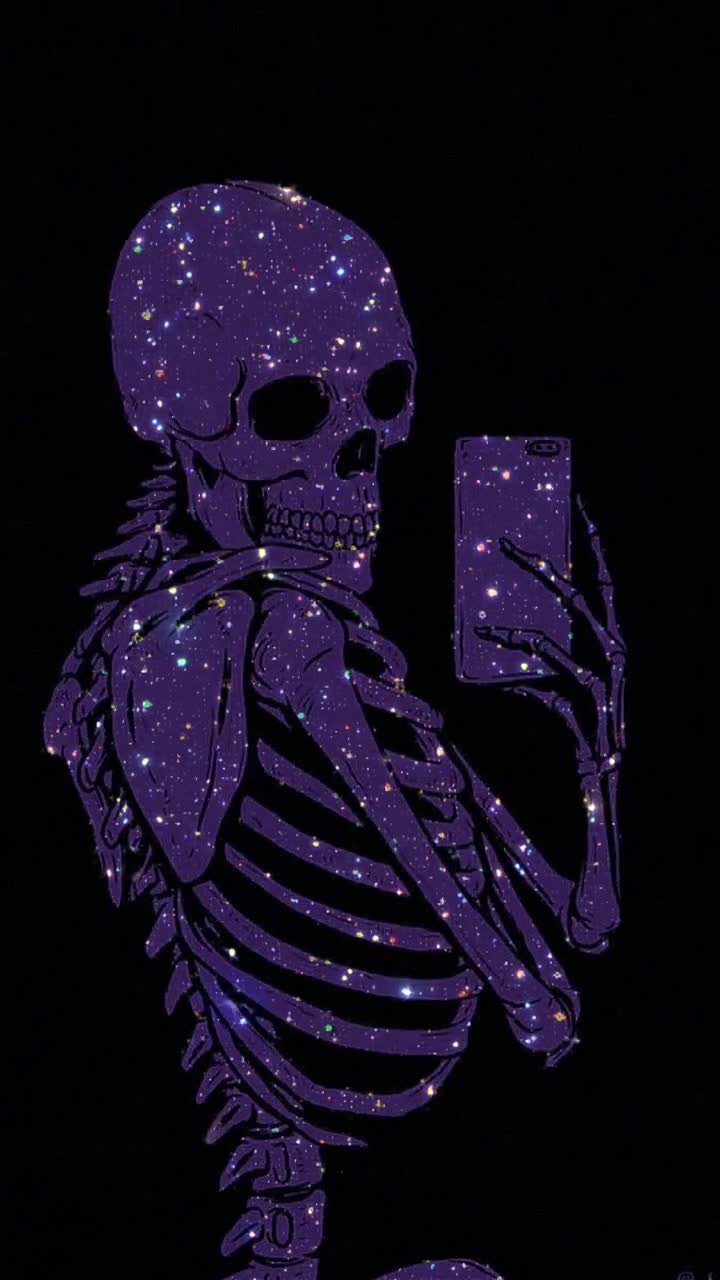 Purple Skull alone black death face scare skeleton theme together  HD phone wallpaper  Peakpx
