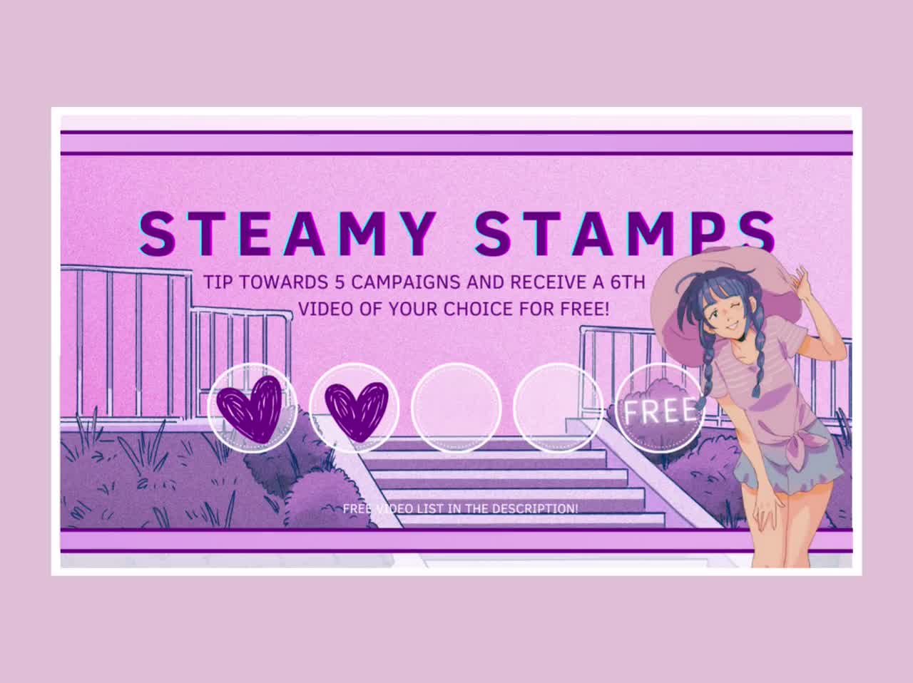 Tip Game Steamy Stamps - Printable Anime Adult Game for Adult Creators  using Onlyfans, Fansly, NiteFlirt, other fan sites, and Cam Girls