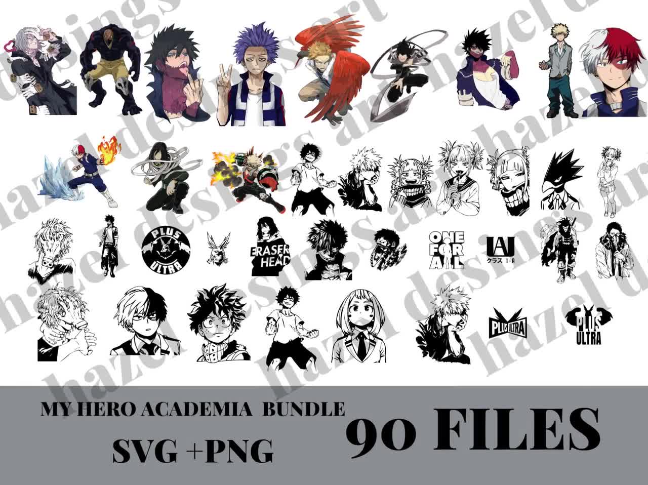 Anime Heroes SVG Digital File, Anime Characters Svg