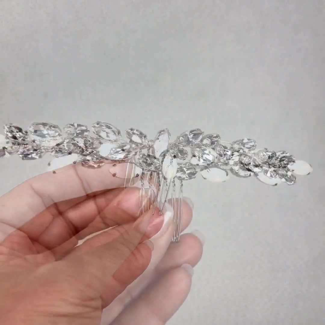 VIDEO | Wedding Hair Accessories, Bridal Hair Comb, Bridal Headpiece ~  