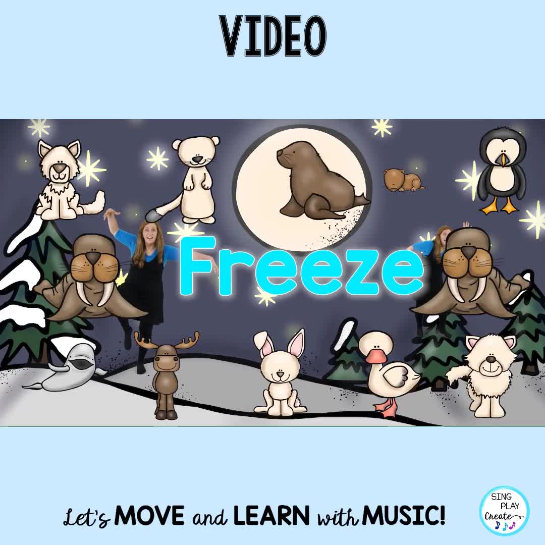 Freeze Dance for Kids ~ Move and Freeze, Brain Break, Ages 5+, Pirouette  series