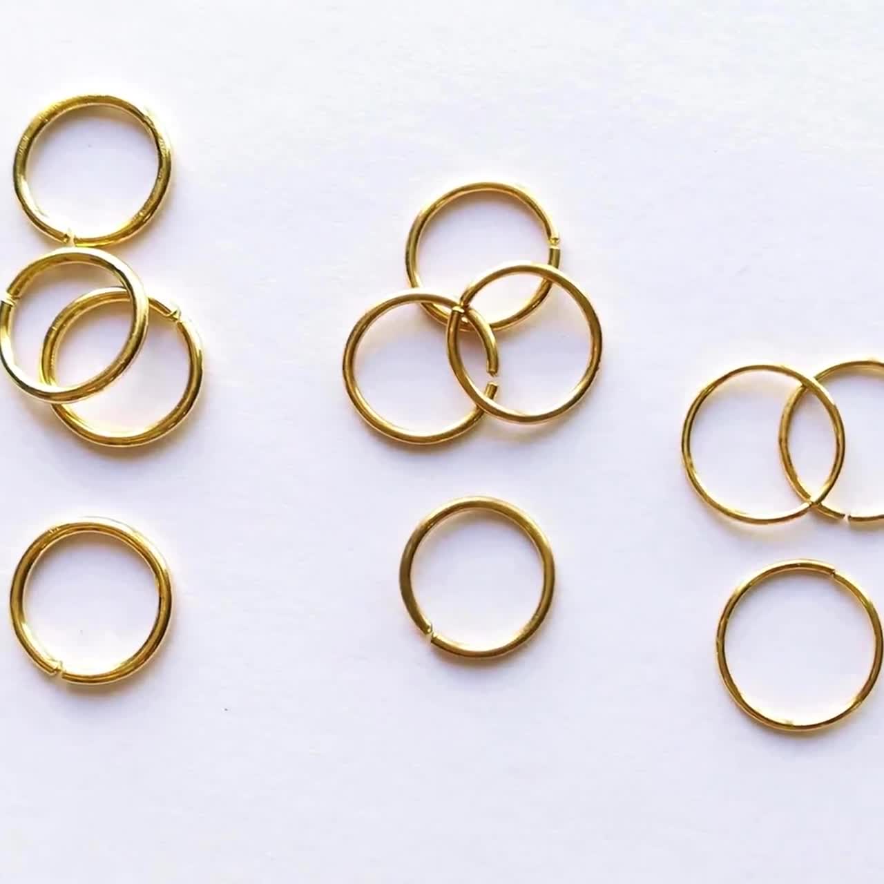 Set 4 Paia Orecchini A Cerchio Piccoli In Oro Per Donna - 6-12mm, Leggeri Per Piercing Multipli E Cartilagine