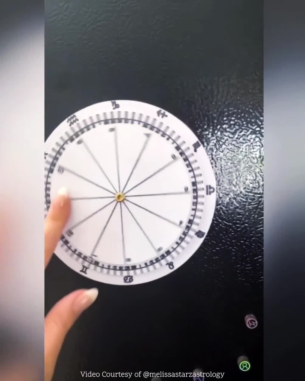 Magnetic Dry Erase Astrology Wheel Rotating Astrology Tools learn