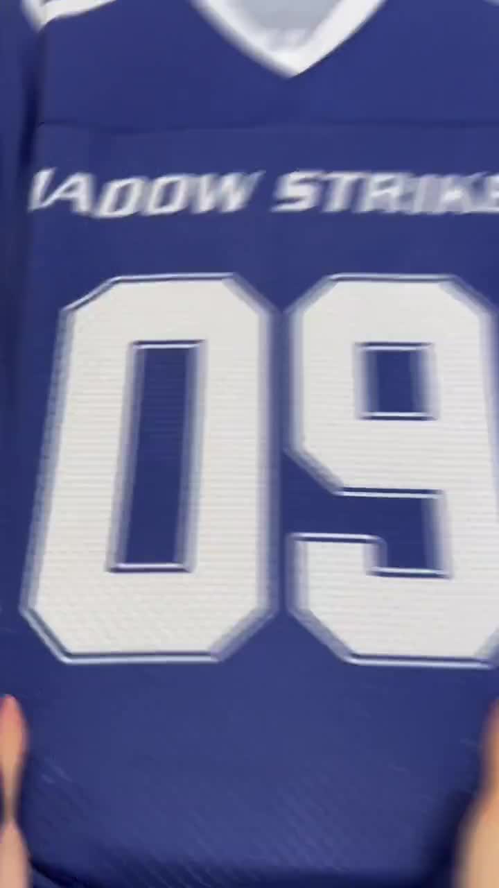 Maglia da calcio personalizzata con nome e numero della squadra per adulti e bambini, maglia da calcio personalizzata, abbigliamento per il giorno della partita per i tifosi di football americano video poster