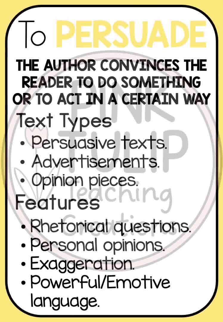 Classroom Freebies Too: Author's Purpose Posters