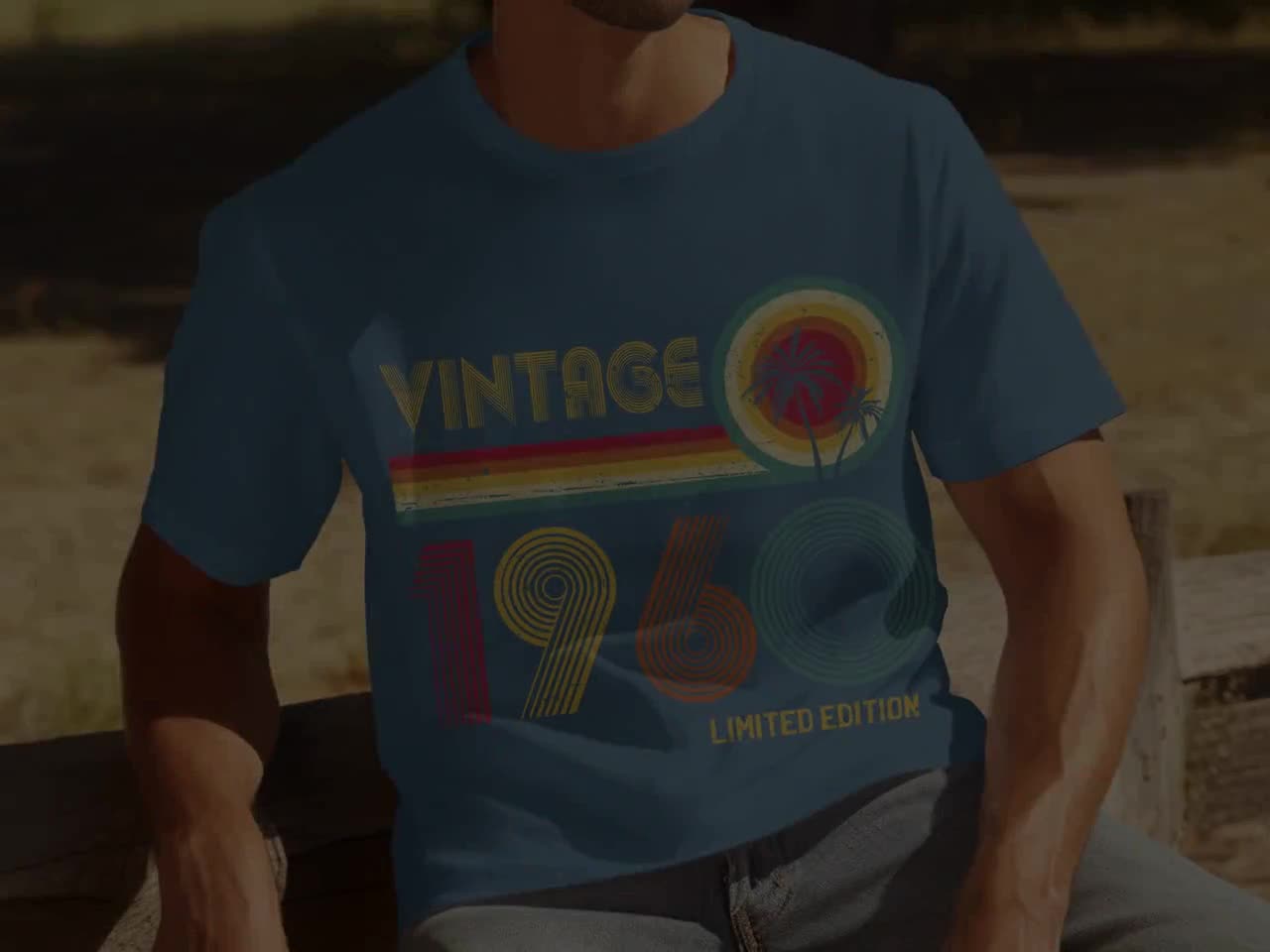 65歳の誕生日プレゼント ヴィンテージ 1960年限定版 Tシャツ お父さん