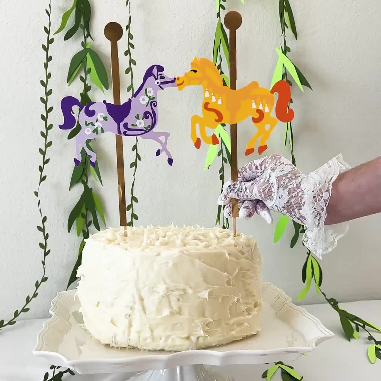 Carousel Party Supplies | Carousel Cake Supplies | Baking Supplies Decor -  Children's - Aliexpress