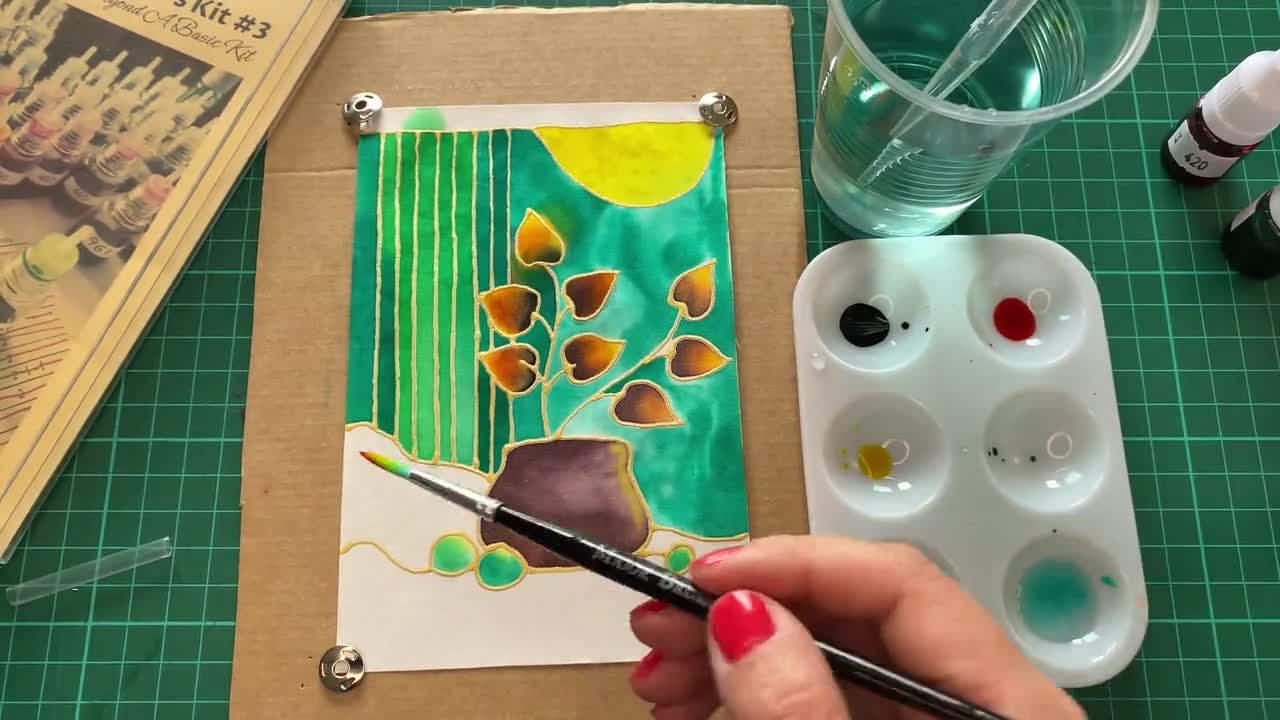 Kit de pintura sobre seda: parte 3 de la trilogía / La paleta del artista / Juego de arte DIY para expertos con tintes avanzados video poster