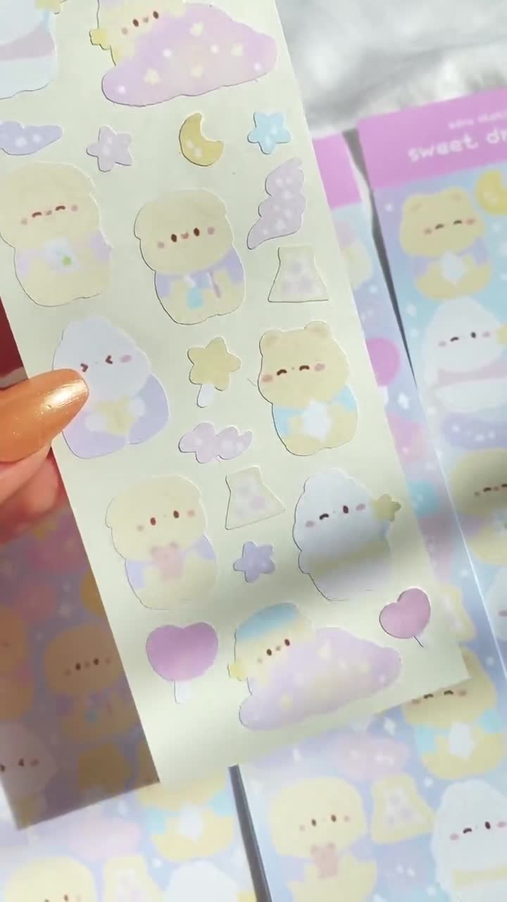 Kawaii Stickers! Great for your planner, journal and even scrapbooking –  Starlight Glitter Notes