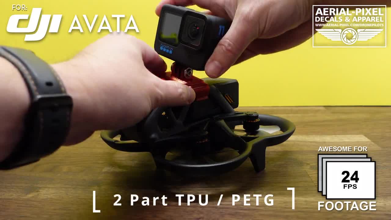 Support de Montage Toutes Caméras d'Action Insta360 DJI Osmo Action GoPro  pour drone DJI Avata - Maison Du Drone