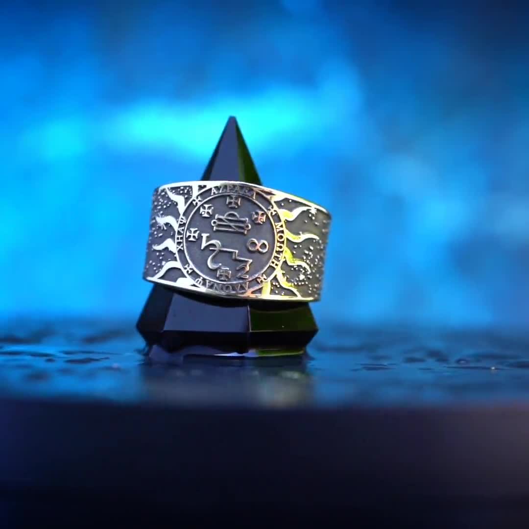 Azrael Seal Ring: Archangel of Death and Transition, Grief Healing