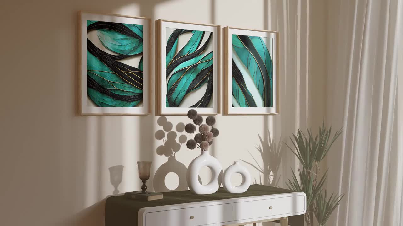 Maquette Murale Avec Vase Et Plante Verte Mur Blanc Généré Par L'ia