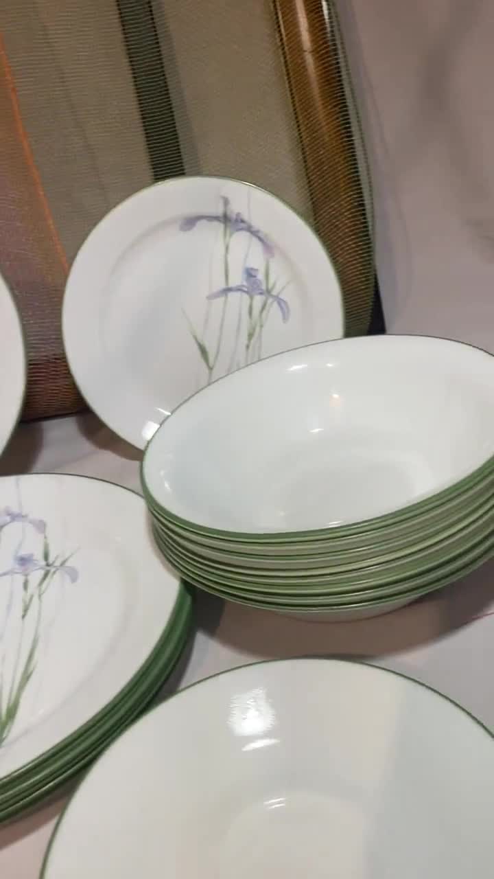 CORELLE REPLACEMENT Dishes.lavender Iris Pattern. Dinner -  in
