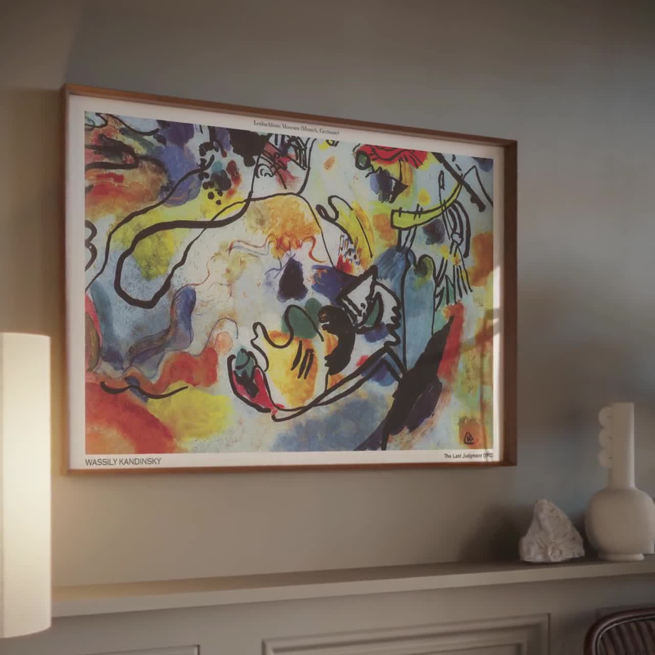 Das Jüngste Gericht Kandinsky Wand Kunst Druck Mid Century Modern