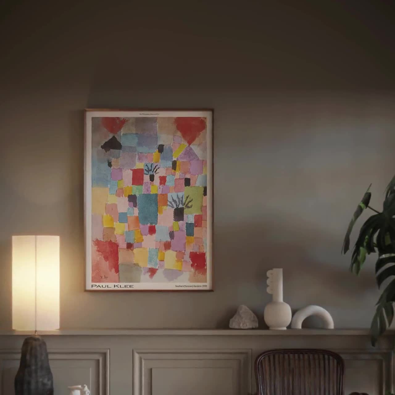 Southern Tunisian Gardens Paul Klee Print Mid Century Modern