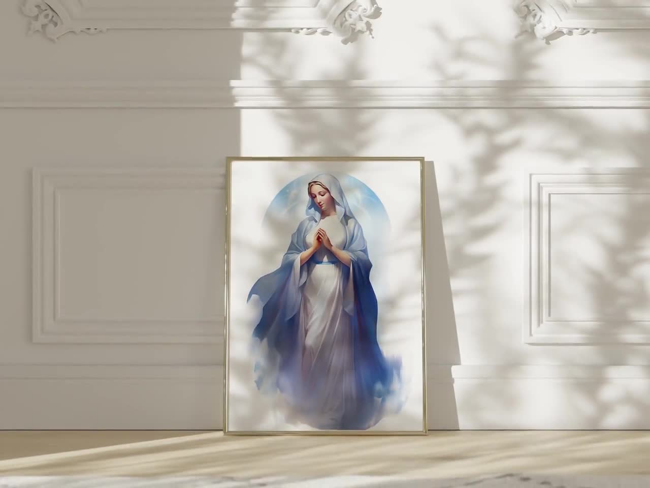 聖母マリア | 聖母マリアの絵画 | 現代キリスト教アートワーク