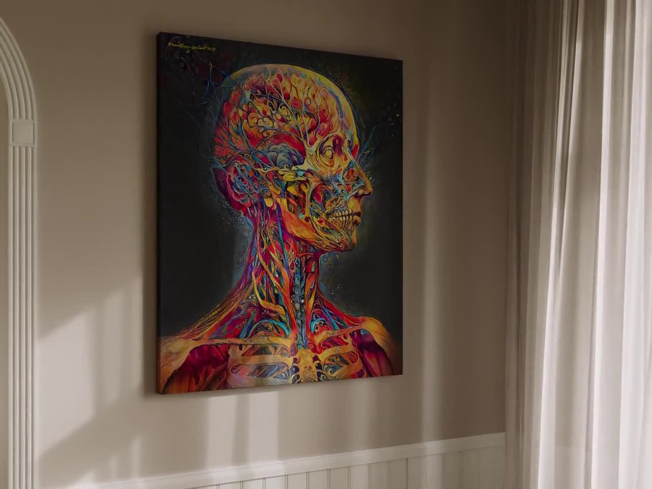 Surrealism Human Anatomy Art, Canvas- Radiology Art, Science Art