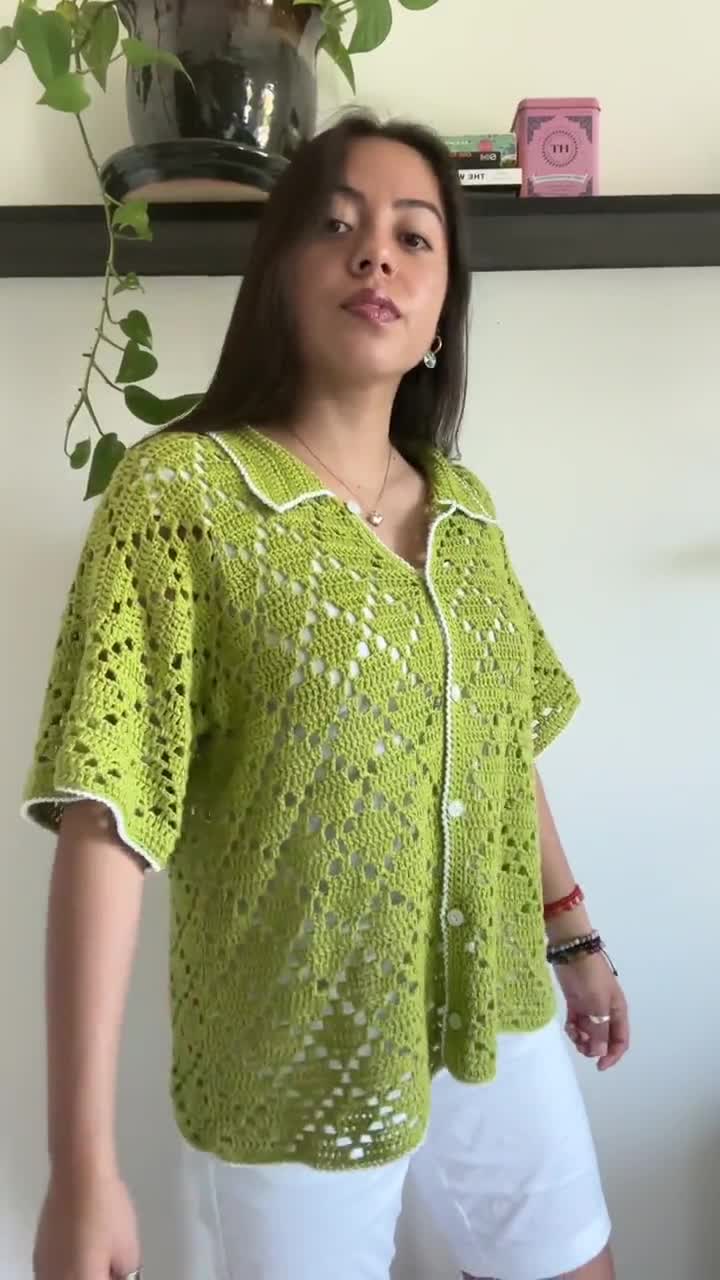 PDF File for Crochet Pattern (english), Yolanda Shirt
