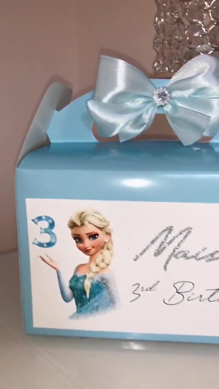 Scatolina post festa Idea regalo compleanno Frozen Azzurra Personal