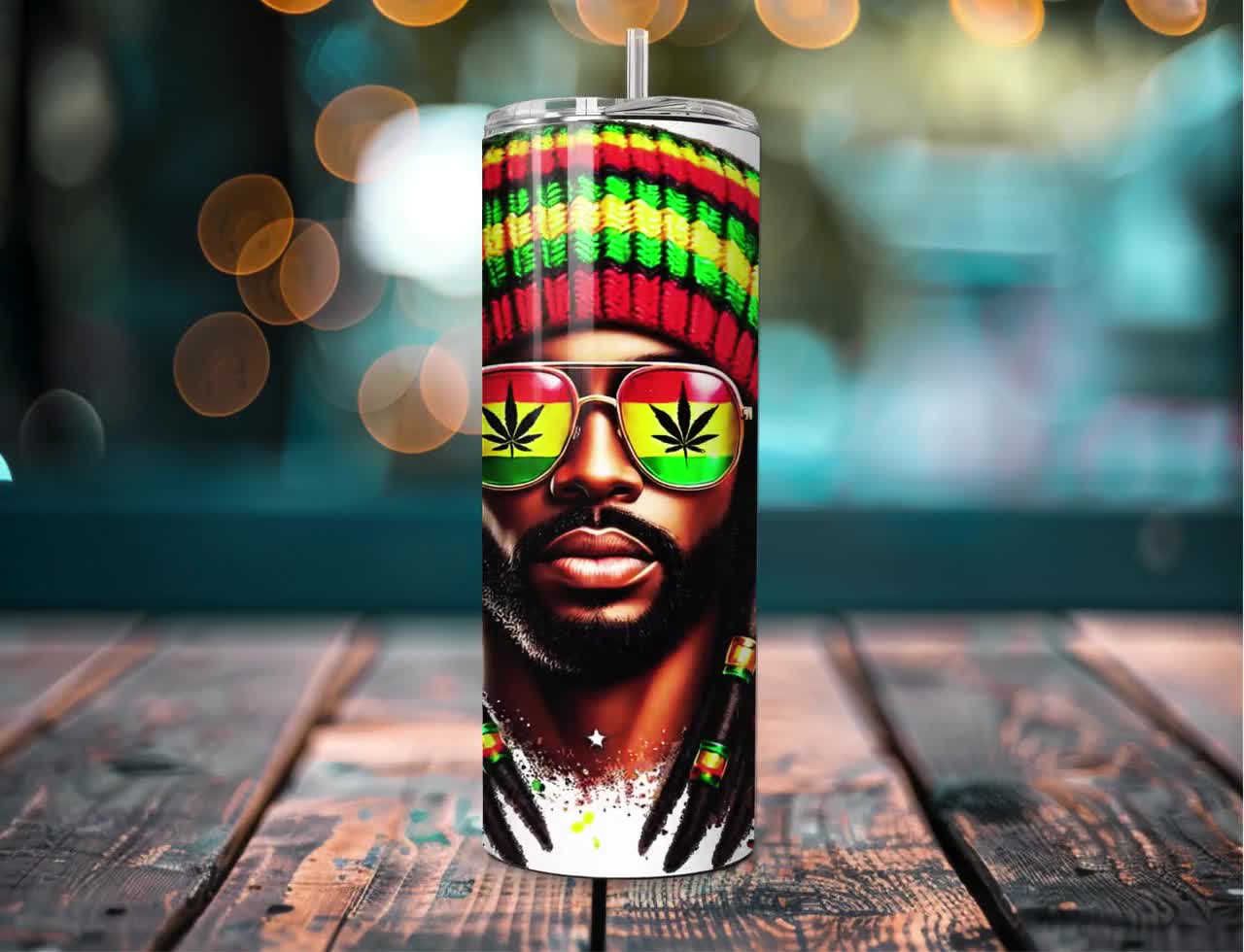 Rasta Man Tumbler Wrap: Reggae Jamaican Pride (PNG SVG) - Etsy