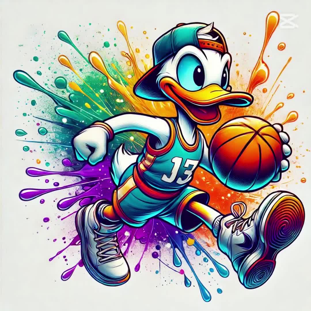 5 PNG バスケットボール選手ドナルド PNG スプラッシュと水彩画 PNG