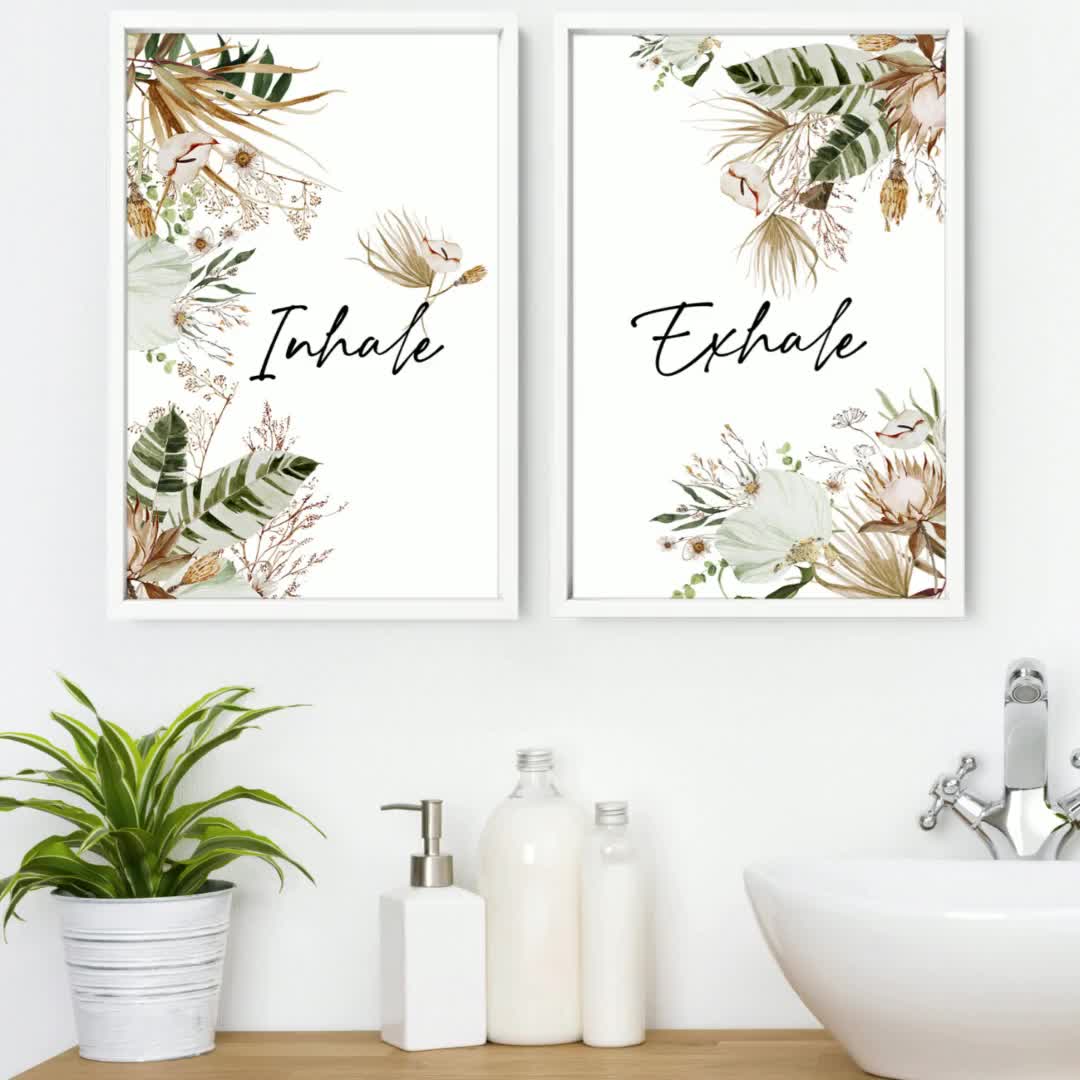 Spa Bathroom Decor, Bathroom Wall Decor, Botanical Bathroom Art, Bathroom  Prints Set of 3, Spa Decor, Boho Chic Wall Art, Self Care Gift 