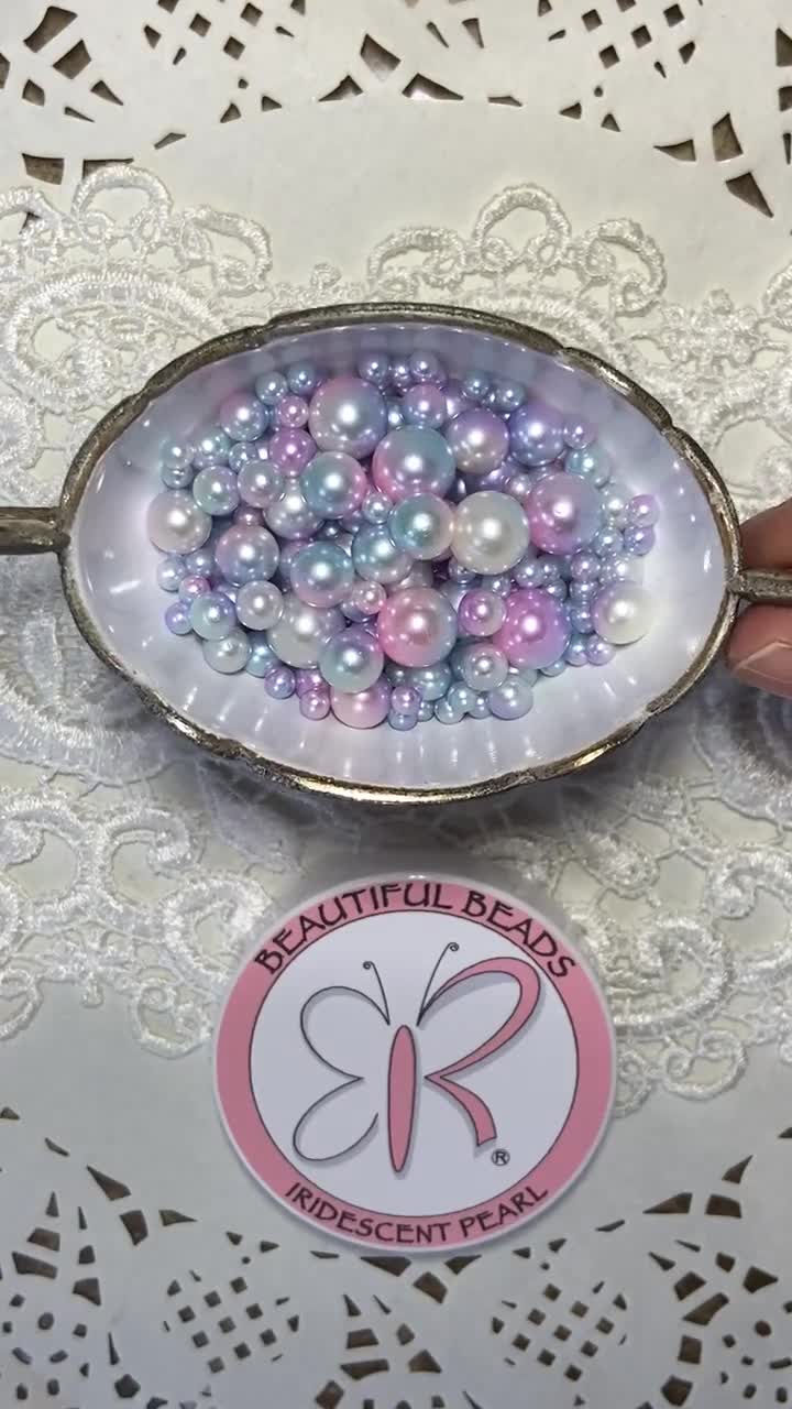 1 .8 Ounce Beautiful Beads Sweet Shop Iridescent Pearls