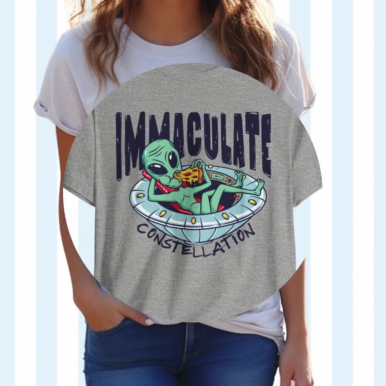 Immaculate conception alien t shirt best sale