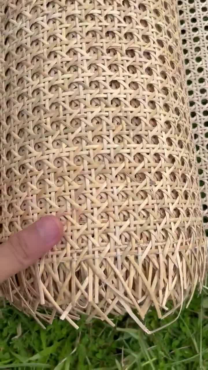 Width: 24, Natural Rattan Cane Webbing Roll for Furniture Repair